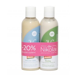 Biodynamický kosmetický balíček – 2x Rieslingový sprchový gel a šampón