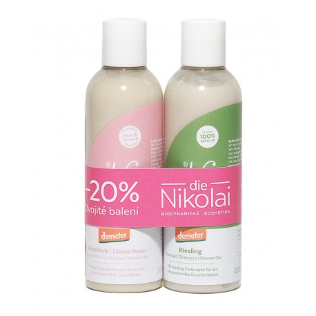 Biodynamický kosmetický balíček – 2x Bezinkový sprchový gel a šampón