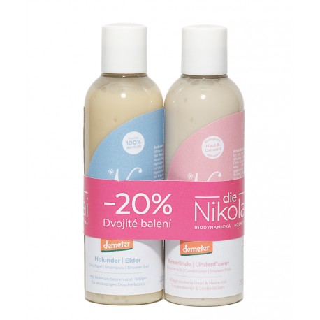 Biodynamický kosmetický balíček – 2x Lipové sprchové mléko