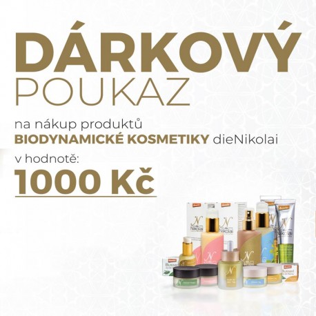 Dárkový poukaz na 1000 Kč